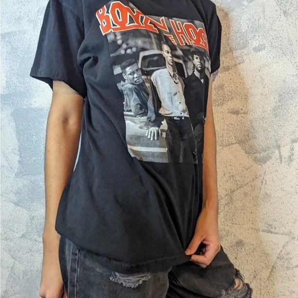 Boyz n the Hood black and white short sleeve tee size M - Picture 3 of 6